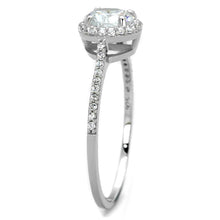 Load image into Gallery viewer, TS190 - Rhodium 925 Sterling Silver Ring with AAA Grade CZ  in Clear