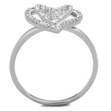 Load image into Gallery viewer, TS192 - Rhodium 925 Sterling Silver Ring with AAA Grade CZ  in Clear