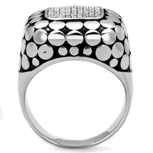 Load image into Gallery viewer, TS215 - Rhodium 925 Sterling Silver Ring with AAA Grade CZ  in Clear