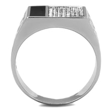 Load image into Gallery viewer, TS219 - Rhodium 925 Sterling Silver Ring with AAA Grade CZ  in Clear