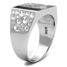 Load image into Gallery viewer, TS219 - Rhodium 925 Sterling Silver Ring with AAA Grade CZ  in Clear