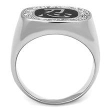 Load image into Gallery viewer, TS225 - Rhodium 925 Sterling Silver Ring with AAA Grade CZ  in Clear