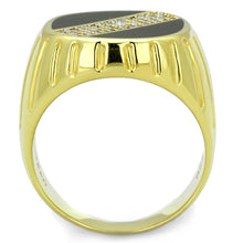 Load image into Gallery viewer, TS235 - Gold 925 Sterling Silver Ring with AAA Grade CZ  in Clear