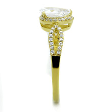 Load image into Gallery viewer, TS248 - Gold 925 Sterling Silver Ring with AAA Grade CZ  in Clear