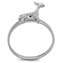 Load image into Gallery viewer, TS255 - Rhodium 925 Sterling Silver Ring with AAA Grade CZ  in Clear