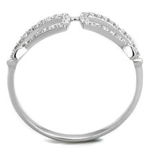 Load image into Gallery viewer, TS306 - Rhodium 925 Sterling Silver Ring with AAA Grade CZ  in Clear