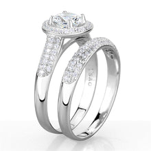 Load image into Gallery viewer, TS331 - Rhodium 925 Sterling Silver Ring with AAA Grade CZ  in Clear