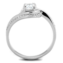 Load image into Gallery viewer, TS397 - Rhodium 925 Sterling Silver Ring with AAA Grade CZ  in Clear