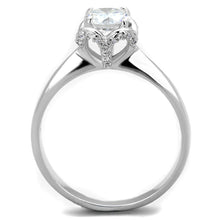 Load image into Gallery viewer, TS399 - Rhodium 925 Sterling Silver Ring with AAA Grade CZ  in Clear