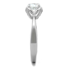 Load image into Gallery viewer, TS399 - Rhodium 925 Sterling Silver Ring with AAA Grade CZ  in Clear