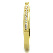 Load image into Gallery viewer, TS403 - Gold 925 Sterling Silver Ring with AAA Grade CZ  in Clear