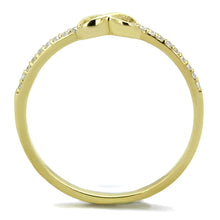 Load image into Gallery viewer, TS405 - Gold 925 Sterling Silver Ring with AAA Grade CZ  in Clear