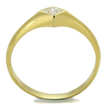 Load image into Gallery viewer, TS406 - Gold 925 Sterling Silver Ring with AAA Grade CZ  in Clear