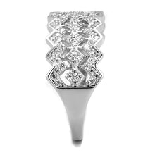 Load image into Gallery viewer, TS517 - Rhodium 925 Sterling Silver Ring with AAA Grade CZ  in Clear