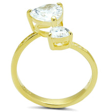 Load image into Gallery viewer, TS555 - Gold 925 Sterling Silver Ring with AAA Grade CZ  in Clear