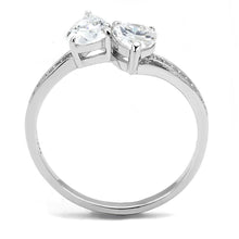 Load image into Gallery viewer, TS578 - Rhodium 925 Sterling Silver Ring with AAA Grade CZ  in Clear