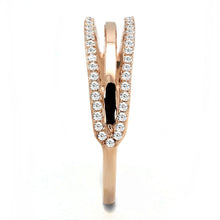 Load image into Gallery viewer, TS587 - Rose Gold 925 Sterling Silver Ring with AAA Grade CZ  in Clear