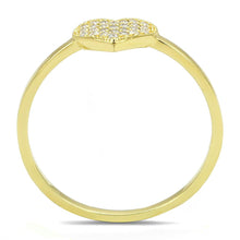 Load image into Gallery viewer, TS596 - Gold 925 Sterling Silver Ring with AAA Grade CZ  in Clear