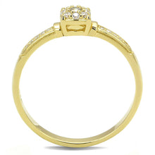 Load image into Gallery viewer, TS597 - Gold 925 Sterling Silver Ring with AAA Grade CZ  in Clear