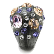 Load image into Gallery viewer, VL114 -  Resin Ring with Top Grade Crystal  in Multi Color