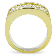 Load image into Gallery viewer, GL006 - IP Gold(Ion Plating) Brass Ring with Top Grade Crystal  in Clear