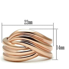 Load image into Gallery viewer, GL209 - IP Rose Gold(Ion Plating) Brass Ring with No Stone