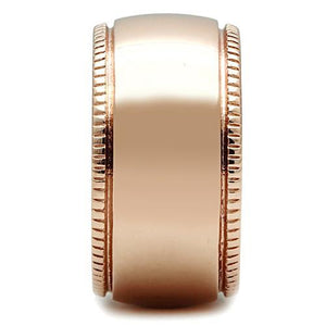 GL213 - IP Rose Gold(Ion Plating) Brass Ring with No Stone