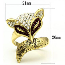 Load image into Gallery viewer, GL297 - IP Gold(Ion Plating) Brass Ring with Top Grade Crystal  in Multi Color