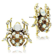 Load image into Gallery viewer, GL347 - IP Gold(Ion Plating) Brass Earrings with Top Grade Crystal  in Multi Color