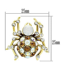 Load image into Gallery viewer, GL347 - IP Gold(Ion Plating) Brass Earrings with Top Grade Crystal  in Multi Color