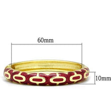 Load image into Gallery viewer, LO2130 - Flash Gold White Metal Bangle with Epoxy  in No Stone