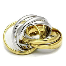 Load image into Gallery viewer, LO2527 - Gold+Rhodium Brass Ring with No Stone