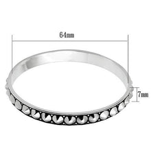 Load image into Gallery viewer, LO2620 - Rhodium Brass Bangle with No Stone