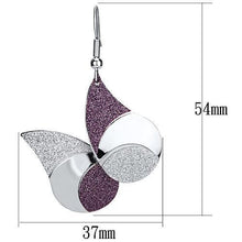 Load image into Gallery viewer, LO2708 - Rhodium Iron Earrings with No Stone