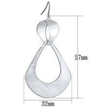 Load image into Gallery viewer, LO2752 Matte Rhodium &amp; Rhodium Iron Earrings with No Stone in No Stone