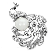 Load image into Gallery viewer, LO2777 - Imitation Rhodium White Metal Brooches with Synthetic Pearl in White