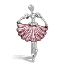 Load image into Gallery viewer, LO2780 - Flash Rose Gold White Metal Brooches with Top Grade Crystal  in Clear