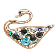 Load image into Gallery viewer, LO2934 - Flash Rose Gold White Metal Brooches with Top Grade Crystal  in Multi Color