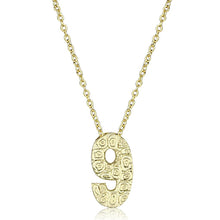 Load image into Gallery viewer, LO3465 - Flash Gold Brass Chain Pendant with Top Grade Crystal  in Clear