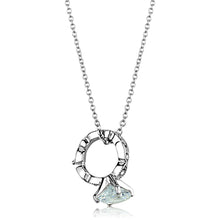 Load image into Gallery viewer, LO3494 - Rhodium Brass Pendant with AAA Grade CZ  in Clear