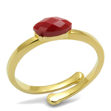 Load image into Gallery viewer, LO4063 - Flash Gold Brass Ring with Synthetic Synthetic Stone in Siam