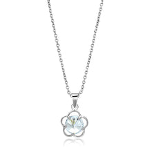 Load image into Gallery viewer, LO4143 - Rhodium Brass Chain Pendant with AAA Grade CZ  in Clear