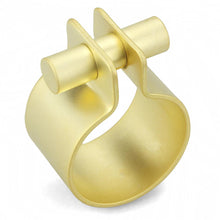 Load image into Gallery viewer, LO4241 - Matte Gold Brass Ring with No Stone