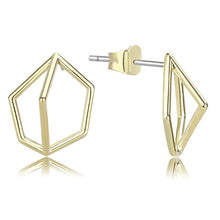 Load image into Gallery viewer, LO4266 Flash Gold Brass Earrings with No Stone in No Stone