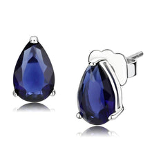 Load image into Gallery viewer, LO4672 - Rhodium 925 Sterling Silver Earrings with AAA Grade CZ  in Clear