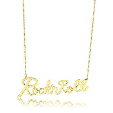 LO4689 - Flash Gold Brass Necklace with No Stone