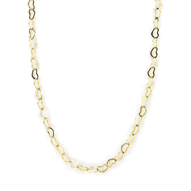 LO4696 Flash Gold Brass Necklace with No Stone in No Stone