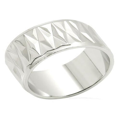 LO986 - Imitation Rhodium Brass Ring with No Stone