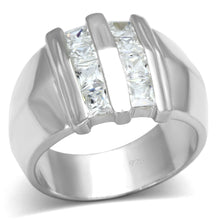 Load image into Gallery viewer, LOS623 - Silver 925 Sterling Silver Ring with AAA Grade CZ  in Clear