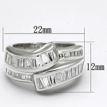 Load image into Gallery viewer, LOS637 - Silver 925 Sterling Silver Ring with AAA Grade CZ  in Clear